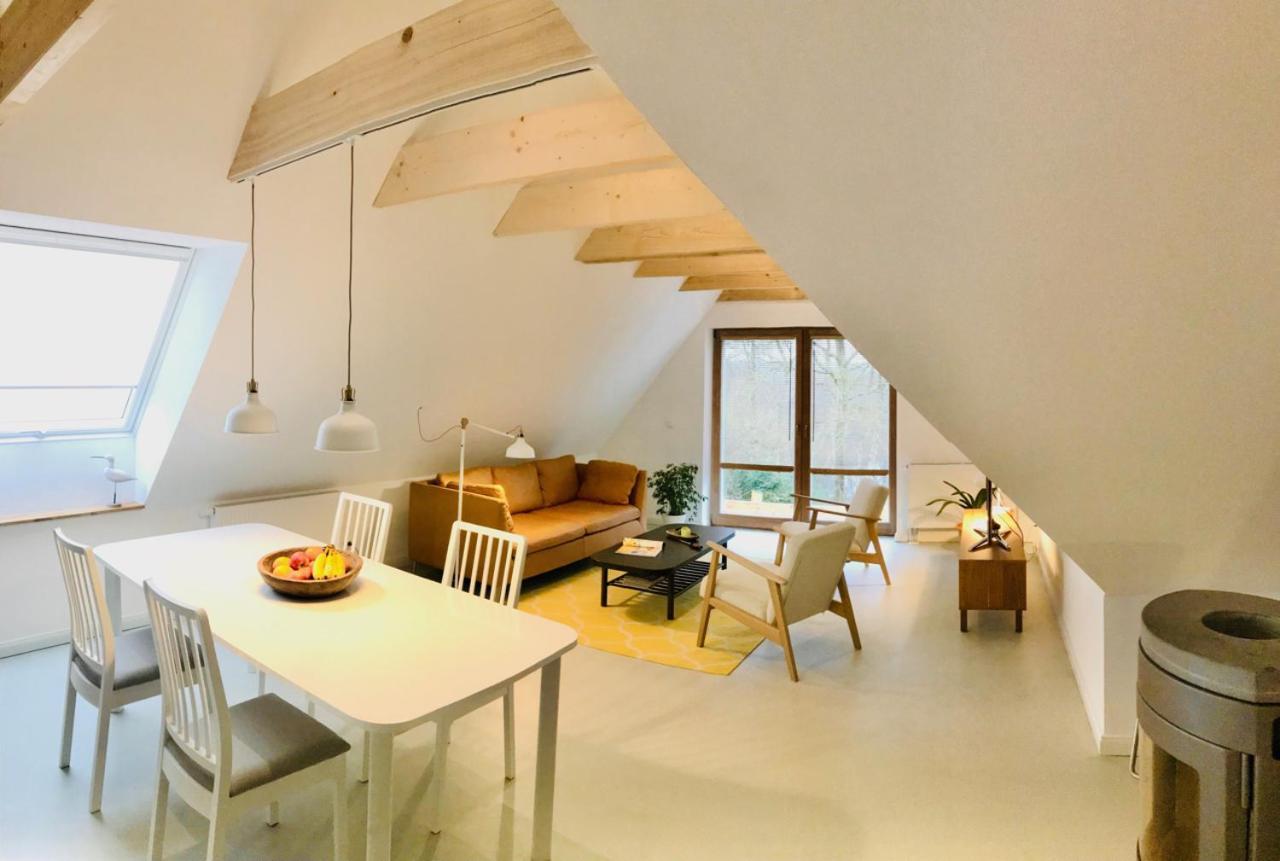 Moorblick! Grosse Dachwohnung Mit Kamin Und Sauna Leck Екстериор снимка